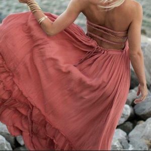 Summer Cotton Sexy Backless Dress FP